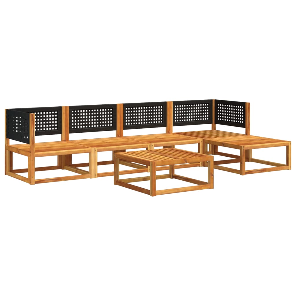Set Divano da Giardino 6 pz con Cuscini in Massello di Acacia 3278873