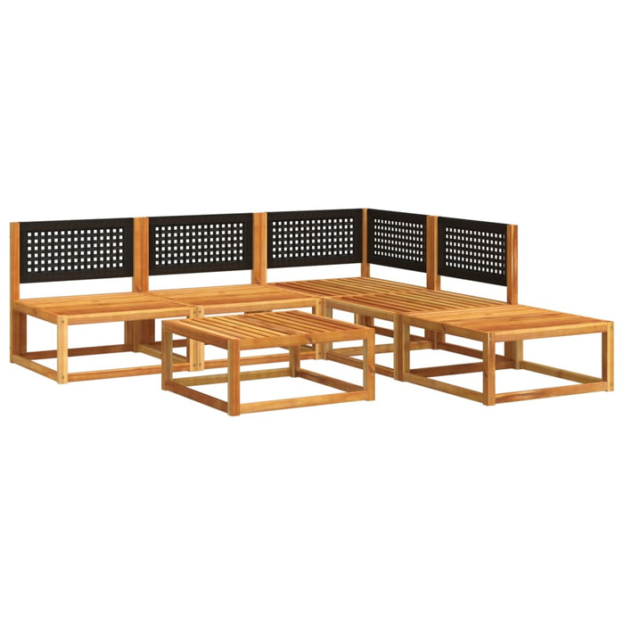 Set Divano da Giardino 6 pz con Cuscini in Massello di Acacia 3278887