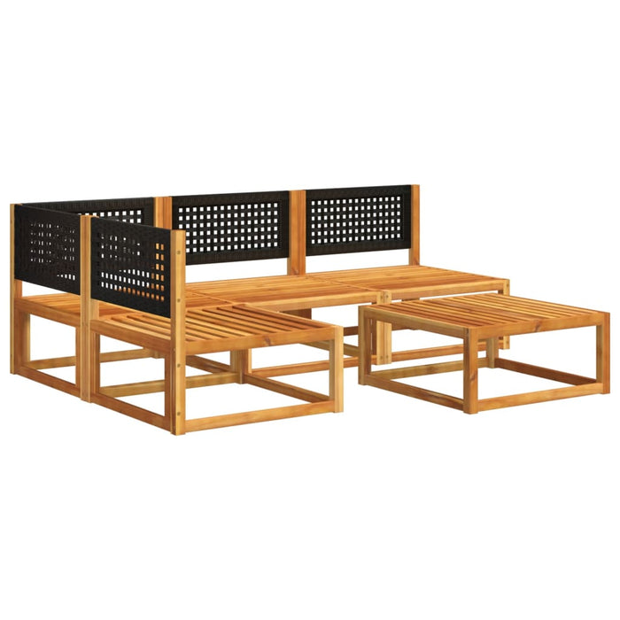 Set Divano da Giardino 5 pz con Cuscini Legno Massello Acacia 3278888