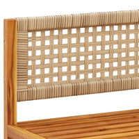vidaXL Divani da Giardino Angolari con Cuscini 2 pz in Legno di Acacia e Rattan
