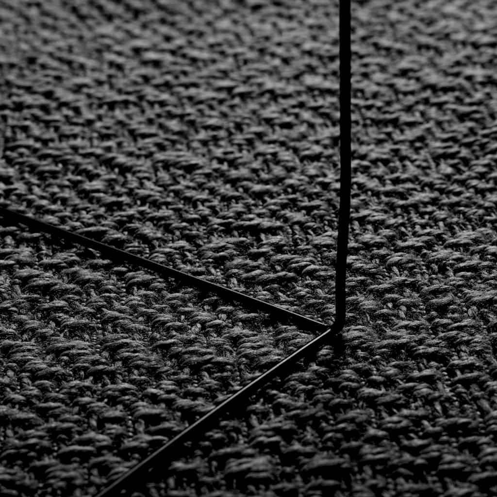 Tappeto ZIZUR Antracite 160x230 cm Aspetto Iuta Interni Esterni 4010336