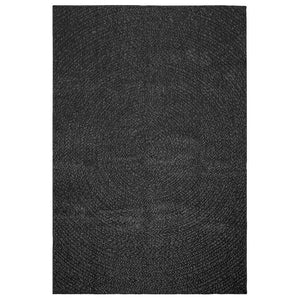 Tappeto ZIZUR Antracite 140x200 cm Aspetto Iuta Interni Esterni 4010348