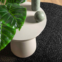 vidaXL Tappeto ZIZUR Antracite Ø 200 cm Aspetto Iuta Interni Esterni