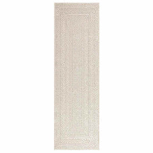Tappeto ZIZUR Crema 80x250 cm Aspetto Iuta Interni ed Esterni 4010361