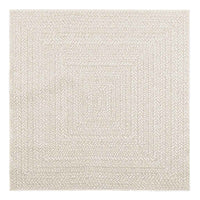 Tappeto ZIZUR Crema 120x120 cm Aspetto Iuta Interni ed Esterni 4010363