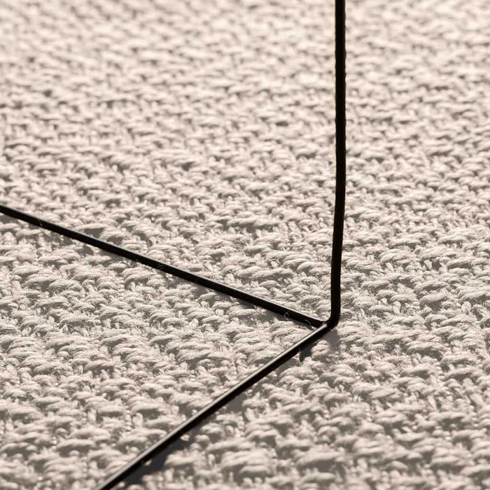 Tappeto ZIZUR Crema 120x120 cm Aspetto Iuta Interni ed Esterni 4010363