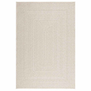 Tappeto ZIZUR Crema 140x200 cm Aspetto Iuta Interni ed Esterni 4010365