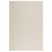 Tappeto ZIZUR Crema 140x200 cm Aspetto Iuta Interni ed Esterni