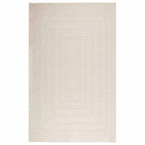 Tappeto ZIZUR Crema 160x230 cm Aspetto Iuta Interni ed Esterni 4010366