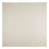 vidaXL Tappeto ZIZUR Crema 240x240 cm Aspetto Iuta Interni ed Esterni