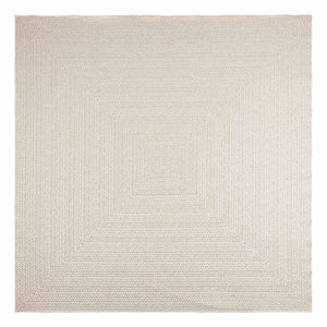 vidaXL Tappeto ZIZUR Crema 240x240 cm Aspetto Iuta Interni ed Esterni