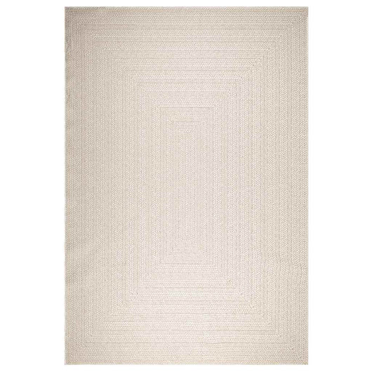 Tappeto ZIZUR Crema 240x340 cm Aspetto Iuta Interni ed Esterni 4010370