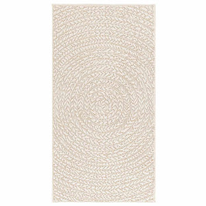 Tappeto ZIZUR Crema 60x110 cm Aspetto Iuta Interni ed Esterni