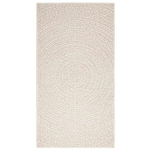 Tappeto ZIZUR Crema 80x150 cm Aspetto Iuta Interni ed Esterni