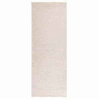 Tappeto ZIZUR Crema 80x200 cm Aspetto Iuta Interni ed Esterni