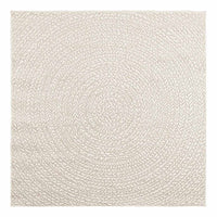 Tappeto ZIZUR Crema 120x120 cm Aspetto Iuta Interni ed Esterni 4010376