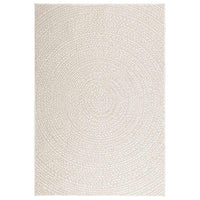 Tappeto ZIZUR Crema 120x170 cm Aspetto Iuta Interni ed Esterni 4010377
