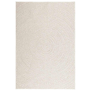 Tappeto ZIZUR Crema 120x170 cm Aspetto Iuta Interni ed Esterni 4010377