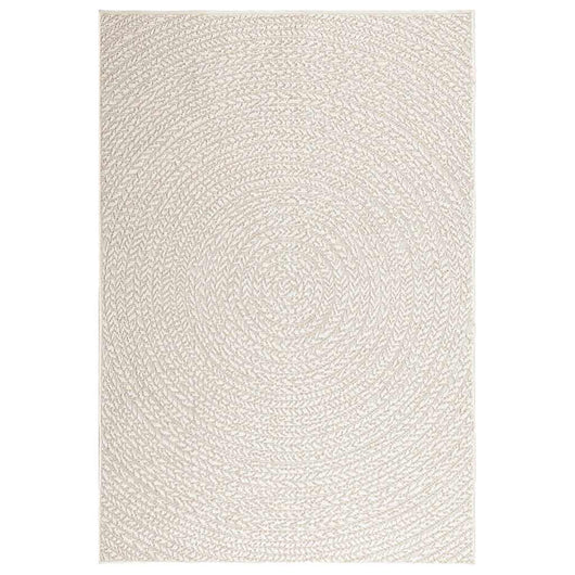 Tappeto ZIZUR Crema 120x170 cm Aspetto Iuta Interni ed Esterni 4010377