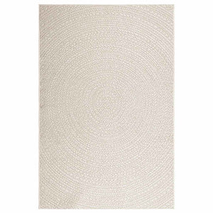 Tappeto ZIZUR Crema 140x200 cm Aspetto Iuta Interni ed Esterni 4010378