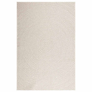 Tappeto ZIZUR Crema 140x200 cm Aspetto Iuta Interni ed Esterni
