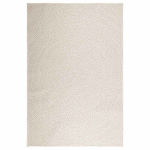 Tappeto ZIZUR Crema 160x230 cm Aspetto Iuta Interni ed Esterni 4010379