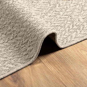 Tappeto ZIZUR Crema 160x230 cm Aspetto Iuta Interni ed Esterni 4010379