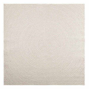 Tappeto ZIZUR Crema 200x200 cm Aspetto Iuta Interni ed Esterni 4010380
