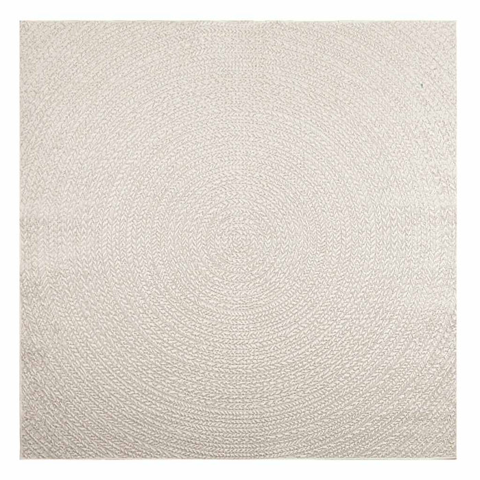 Tappeto ZIZUR Crema 200x200 cm Aspetto Iuta Interni ed Esterni 4010380
