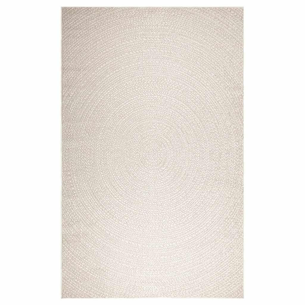 Tappeto ZIZUR Crema 200x290 cm Aspetto Iuta Interni ed Esterni 4010381