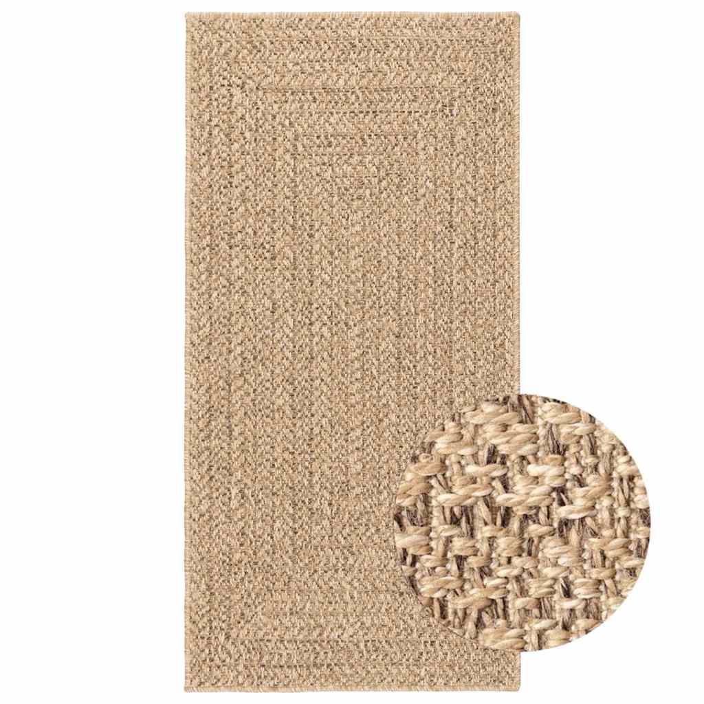 Tappeto ZIZUR Beige 60x110 cm Aspetto Iuta Interni ed Esterni 4010388