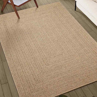 Tappeto ZIZUR Beige 60x110 cm Aspetto Iuta Interni ed Esterni 4010388