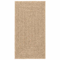 vidaXL Tappeto ZIZUR Beige 80x150 cm Aspetto Iuta Interni ed Esterni