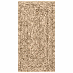 Tappeto ZIZUR Beige 80x150 cm Aspetto Iuta Interni ed Esterni 4010389