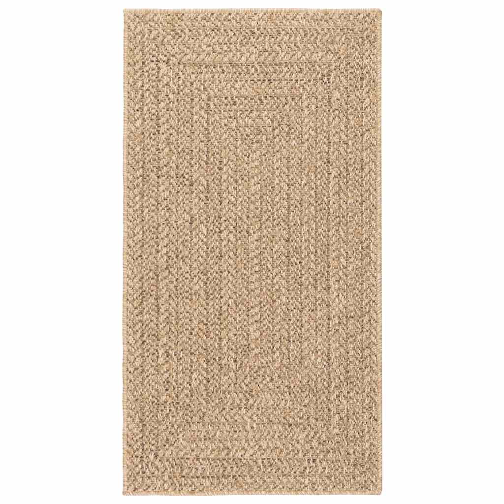vidaXL Tappeto ZIZUR Beige 80x150 cm Aspetto Iuta Interni ed Esterni