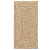 Tappeto ZIZUR Beige 80x250 cm Aspetto Iuta Interni ed Esterni 4010391