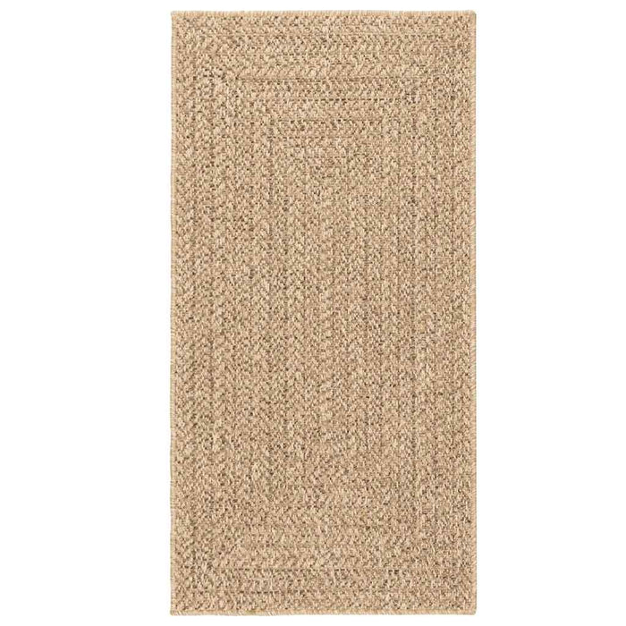 Tappeto ZIZUR Beige 80x250 cm Aspetto Iuta Interni ed Esterni 4010391