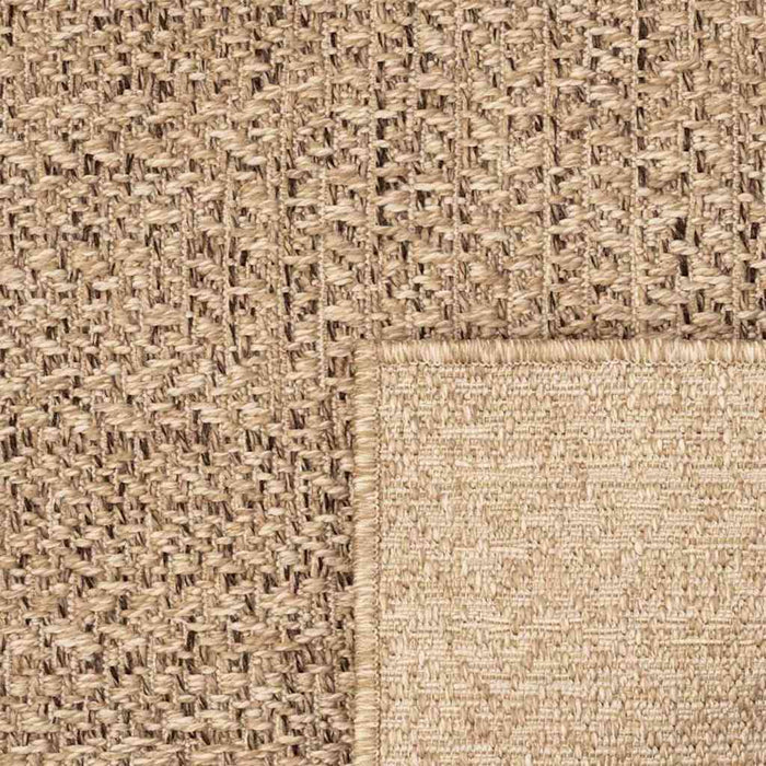vidaXL Tappeto ZIZUR Beige 80x250 cm Aspetto Iuta Interni ed Esterni