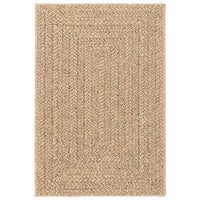 Tappeto ZIZUR Beige 100x200 cm Aspetto Iuta Interni ed Esterni 4010392