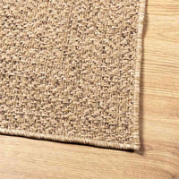 Tappeto ZIZUR Beige 100x200 cm Aspetto Iuta Interni ed Esterni 4010392