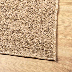 Tappeto ZIZUR Beige 100x200 cm Aspetto Iuta Interni ed Esterni 4010392