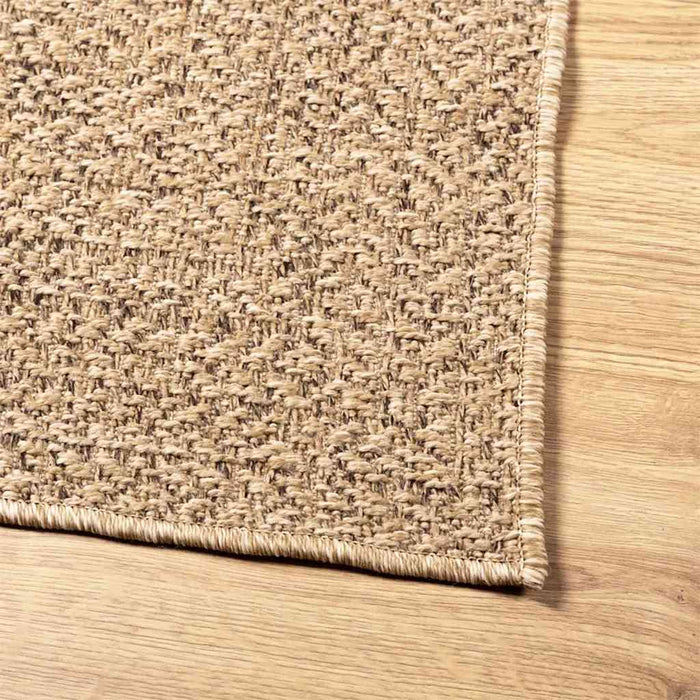 Tappeto ZIZUR Beige 100x200 cm Aspetto Iuta Interni ed Esterni 4010392