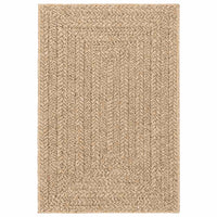 vidaXL Tappeto ZIZUR Beige 120x120 cm Aspetto Iuta Interni ed Esterni