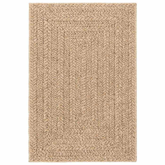 vidaXL Tappeto ZIZUR Beige 120x120 cm Aspetto Iuta Interni ed Esterni