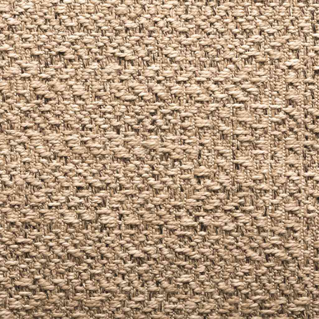 Tappeto ZIZUR Beige 120x120 cm Aspetto Iuta Interni ed Esterni 4010393