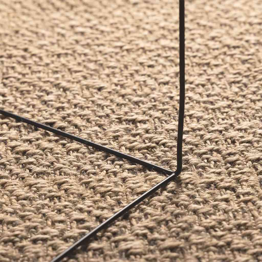 Tappeto ZIZUR Beige 120x170 cm Aspetto Iuta Interni ed Esterni 4010394