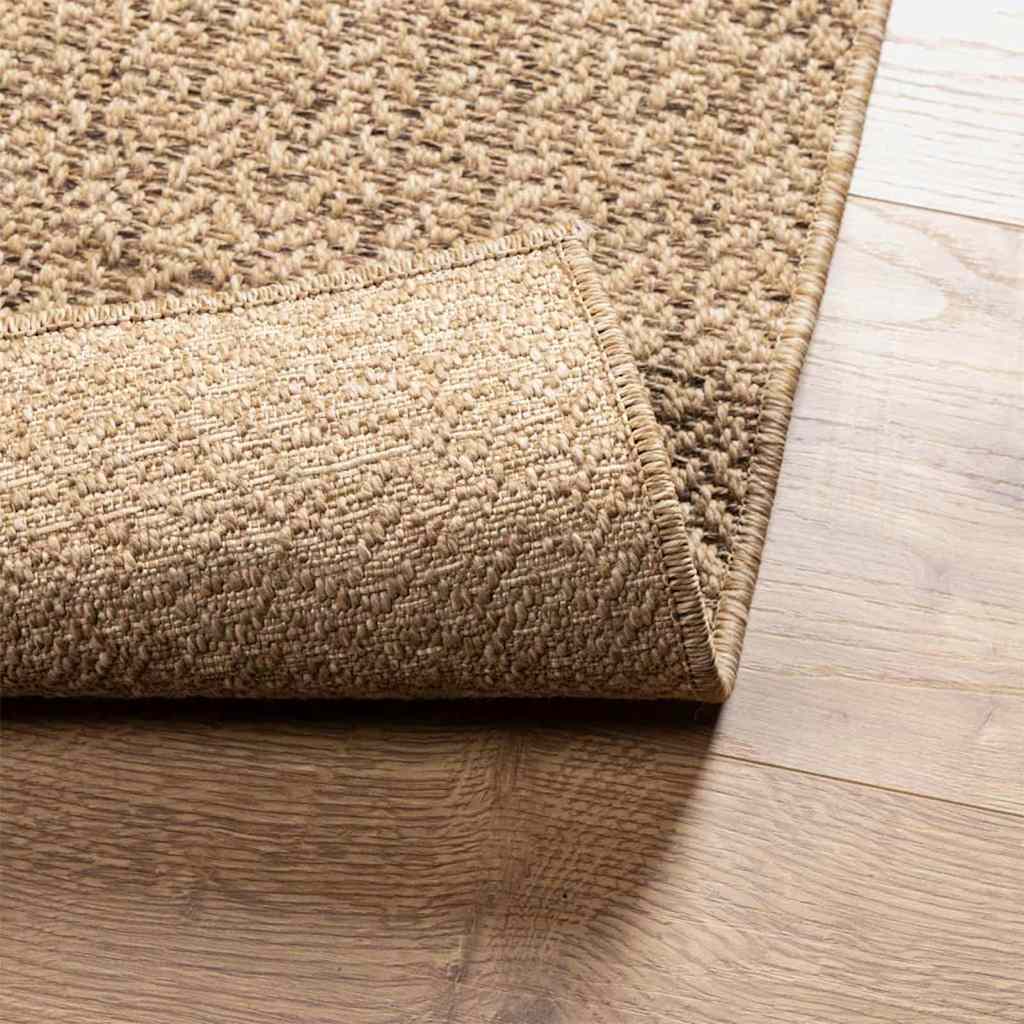 vidaXL Tappeto ZIZUR Beige 120x170 cm Aspetto Iuta Interni ed Esterni