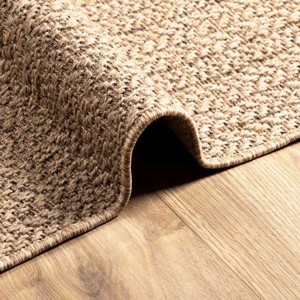 vidaXL Tappeto ZIZUR Beige 120x170 cm Aspetto Iuta Interni ed Esterni