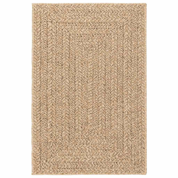vidaXL Tappeto ZIZUR Beige 140x200 cm Aspetto Iuta Interni ed Esterni