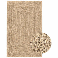 vidaXL Tappeto ZIZUR Beige 160x230 cm Aspetto Iuta Interni ed Esterni